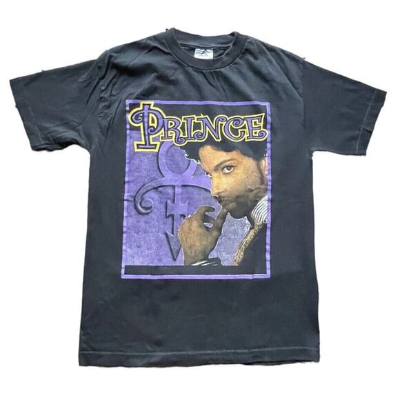 VTG Prince T Shirt Mens Medium Black Musicology 2004ever World Tour Concert USA - Picture 1 of 8